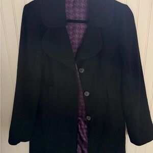 BP Black Coat with Purple Lining